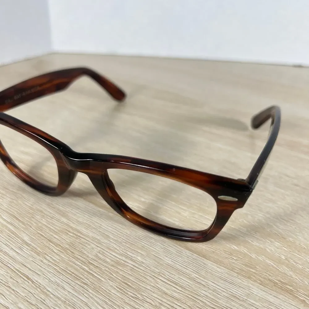 B&L Ray-Ban USA Wayfarer Sunglasses FRAMES ONLY Brown B&L 5024